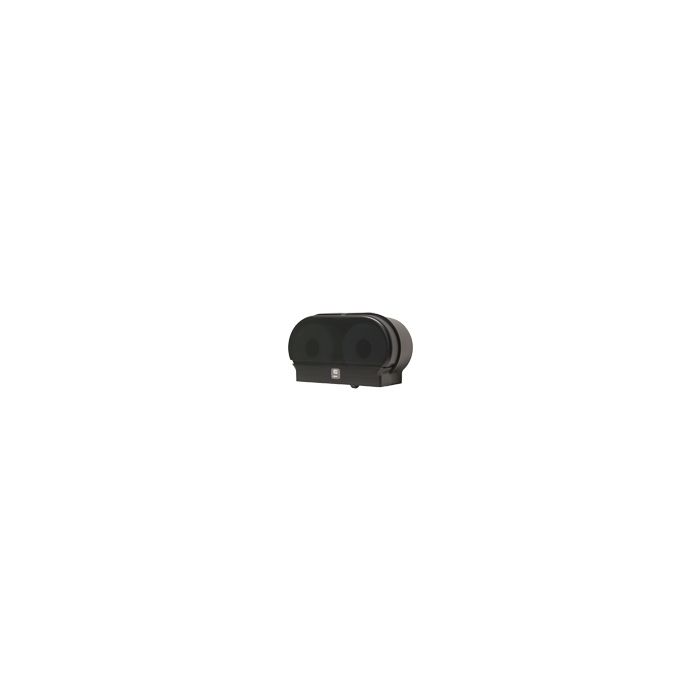 Palmer Fixture RD0321-02G Mini-Twin Mini Core Tissue Dispenser 2lbs- Black Translucent in Color