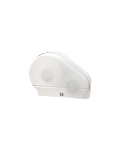 Palmer Fixture RD0024-03F 9" Jumbo Tissue Dispenser with 2 1/4" Stub & 3 3/8" Adaptors , 3 lbs- White Translucent in Color