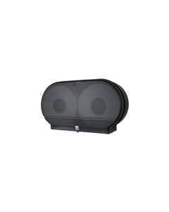 Palmer Fixture RD0027-02 9" Twin Jumbo Tissue Dispenser with 3 3/8" Core Only ,2 lbs- Black Translucent in Color