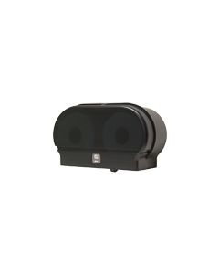 Palmer Fixture RD0321-02 Mini-Twin Standard Core Tissue Dispenser 2lbs - Black Translucent in Color