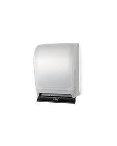 Palmer Fixture TD0215-03 Auto-Transfer Push Bar Roll Towel Dispenser , 6 lbs- White Translucent in Color